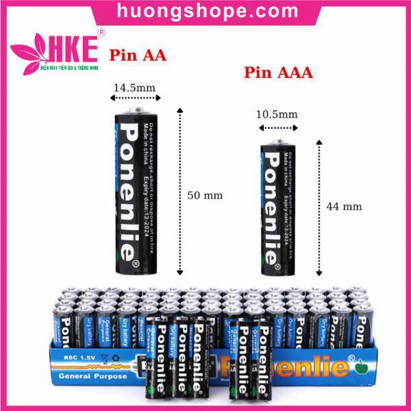 Pin Ponenlie 1.5V AAA - Nhỏ