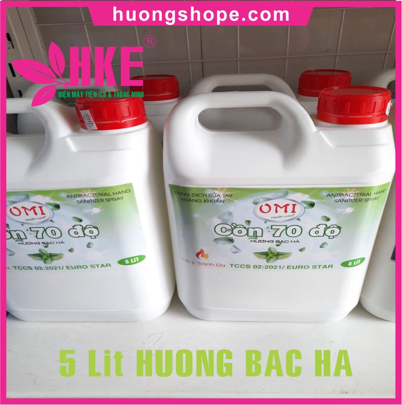 Cồn sát khuẩn OMI 70 - 1000 ml - hương bạc hà