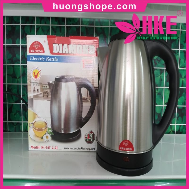 Ấm Đun Siêu Tốc Kim Cương 2.2L - Inox